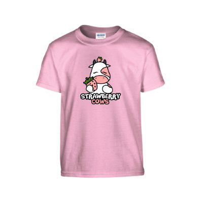 Strawberry Cows Logo Pink T-Shirt